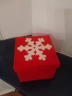 Kerstbox met vilt, Huis en Inrichting, Banken | Voetenbanken en Poefen, Ophalen of Verzenden, 125 cm of meer