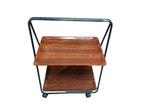 Vintage trolley, serveerwagen (trapezium vorm), Ophalen, Gebruikt, Onbekend, Onbekend