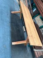 Eettafel van douglashout., Ophalen, Vijf personen of meer, Rechthoekig, 50 tot 100 cm