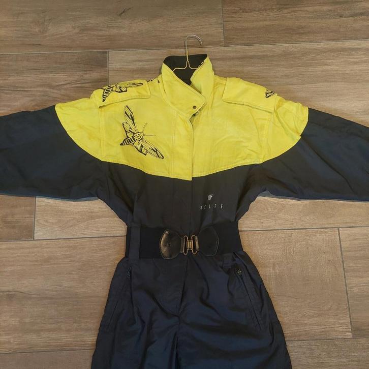 Vintage / retro 90s fout skipak maat L / 42 merk Belfe, Kleding | Dames, Wintersportkleding, Gedragen, Pak, Maat 42/44 (L), Ophalen of Verzenden