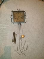Vintage Wandklok met Slinger en Gewichten, Ophalen of Verzenden