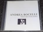 Andrea Bocelli viaggio Italiano, Ophalen of Verzenden, Zo goed als nieuw, Vocaal