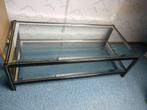 Tafel zwart-glas, Ophalen, Gebruikt, 50 tot 100 cm, Glas