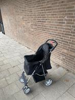 Zwarte honden- of kattenbuggy – inklapbaar, Dieren en Toebehoren, Honden-accessoires, Ophalen, Gebruikt