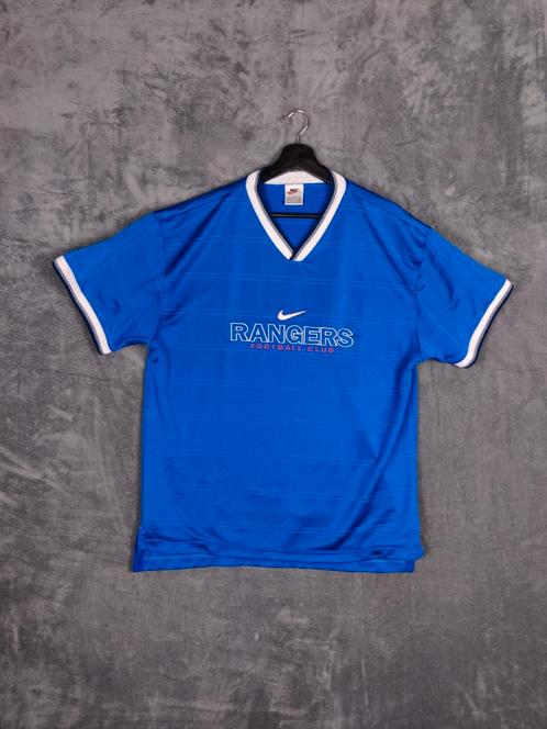 Vintage Nike Ranger FC Voetbal Shirt XL 1997 - 99, Kleding | Heren, T-shirts, Zo goed als nieuw, Maat 56/58 (XL), Blauw, Ophalen of Verzenden