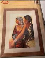 BORDUURPAKKET LANARTE 2 INDIAN WOMAN, Hobby en Vrije tijd, Borduren en Borduurmachines, Ophalen of Verzenden, Nieuw, Handborduren