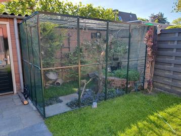 Groene aluminium volière beschikbaar voor biedingen
