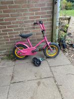 Roze kinderfiets., Ophalen of Verzenden, Zo goed als nieuw, 16 tot 20 inch, Zijwieltjes