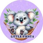 LF4076 ouwel koala 20x4,7cm eetbare cupcake rondjes vers, Ophalen of Verzenden, Nieuw, Cupcakes, Serveervorm