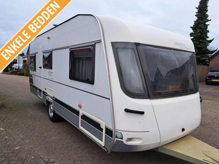 Chateau Cantara 520 CT, Caravans en Kamperen, Caravans, Bedrijf, tot en met 4, 1250 - 1500 kg, Rondzit, Chateau, 2 aparte bedden