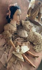 Antieke grote Franse sofa doll, Antiek en Kunst, Ophalen of Verzenden