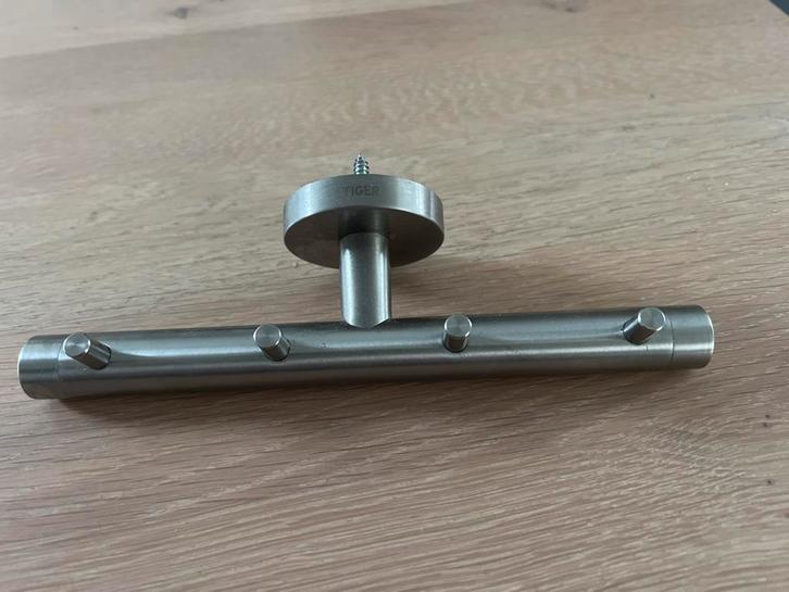 Tiger Boston Haak RVS Geborsteld, Huis en Inrichting, Badkamer | Badtextiel en Accessoires, Nieuw, Overige kleuren, Ophalen