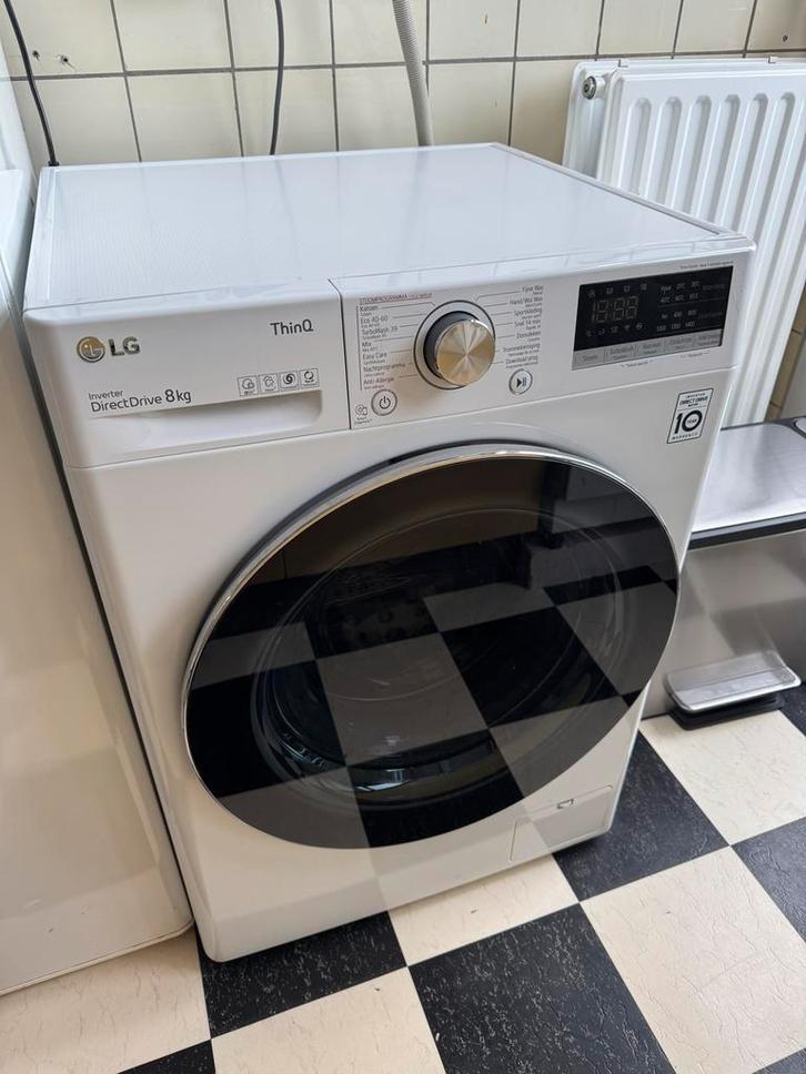 LG ThinQ GC3V708S2 Wasmachine - 8kg, Stoom, 2022, Witgoed en Apparatuur, Wasmachines, Zo goed als nieuw, Voorlader, 8 tot 10 kg