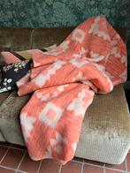 Retro vintage wollen deken plaid zuiver scheerwol Plubelle, Huis en Inrichting, Woonaccessoires | Plaids en Woondekens, Ophalen of Verzenden