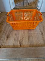 Oranje Kunststof Mand met Handvatten, Kunststof, Gebruikt, Mand, Ophalen of Verzenden