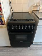 Zwart Gasfornuis - Oven Defect, Witgoed en Apparatuur, Fornuizen, Ophalen, Gebruikt, 4 kookzones, Gas