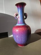 Een Chinese geflambeerde porseleinen vaas ,Kangxi-merkteken, Antiek en Kunst, Verzenden