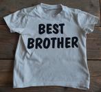 H&M shirt Best brother, maat 80, Kinderen en Baby's, Babykleding | Maat 80, H&M, Ophalen of Verzenden, Zo goed als nieuw, Jongetje