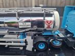 Scania H&S Transport trekker-oplegger, Hobby en Vrije tijd, Modelauto's | 1:50, Ophalen, Zo goed als nieuw, Bus of Vrachtwagen