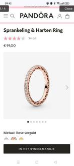 Pandora set harten roze goud, Sieraden, Tassen en Uiterlijk, Oorbellen, Ophalen of Verzenden, Zo goed als nieuw, Goud