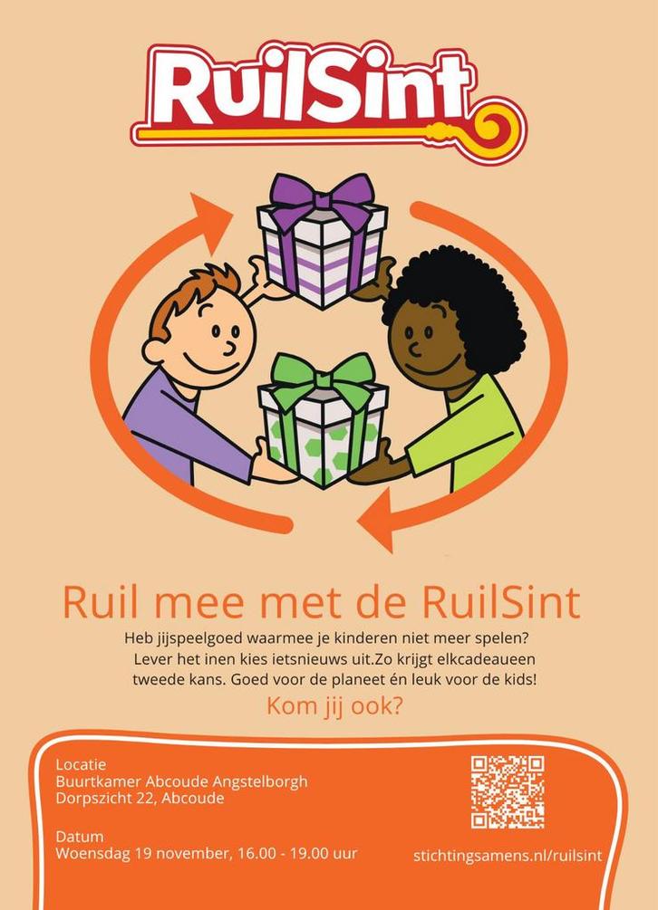 Ruilsint Abcoude - gratis speelgoed voor iedereen!, Diversen, Sinterklaas, Nieuw, Ophalen