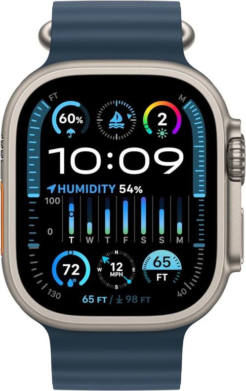 A2986,  Watch Ultra 2, Sieraden, Tassen en Uiterlijk, Smartwatches, Nieuw, iOS, Grijs, Afstand, Calorieverbanding, Conditie, GPS