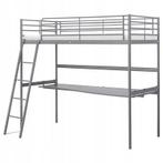 Ikea Svarta hogeslaper met bureau, Ophalen, Eenpersoons, Zo goed als nieuw, 90 cm