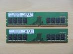 2x Samsung 8GB PC4-19200 DDR4-2400MHz non-ECC Unbuffered CL1, DDR4, 8 GB, 2400 MHz, Ophalen of Verzenden