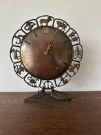 Vintage Zodiac metalen Junghans klok - vintage klok, Ophalen of Verzenden