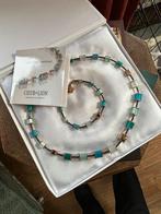 Coeur de Lion Set - Ketting & Armband Blauw/Groen, Blauw, Ophalen of Verzenden, Zo goed als nieuw, Overige materialen