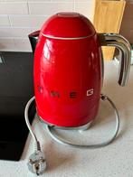 Smeg waterkoker rood, Witgoed en Apparatuur, Waterkokers, 1 tot 2 liter, Ophalen, Gebruikt, Rvs