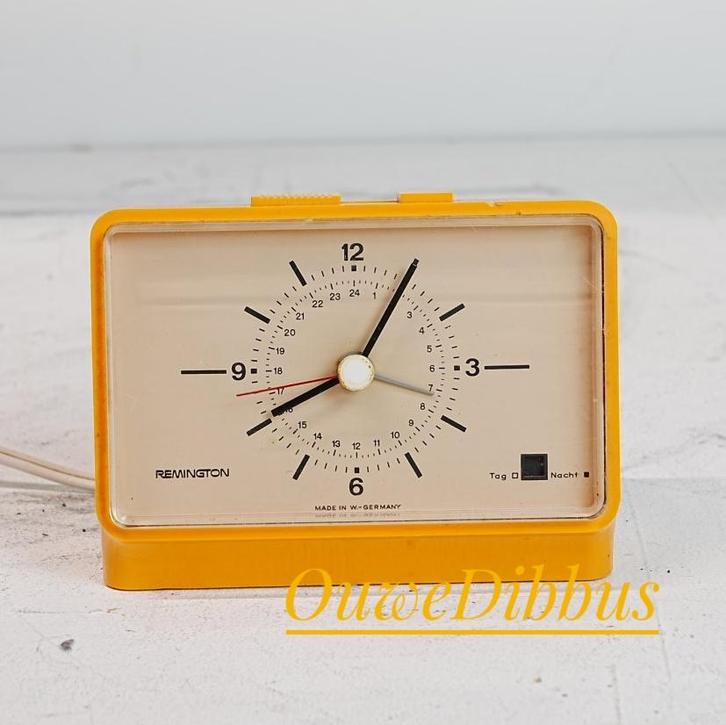 Vintage Remington Wekker - jaren 70., Witgoed en Apparatuur, Wekkers, Zo goed als nieuw, Analoog, Ophalen of Verzenden