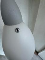 Witte glazen hanglamp, Huis en Inrichting, Lampen | Hanglampen, Ophalen of Verzenden, Zo goed als nieuw, Glas, Minder dan 50 cm