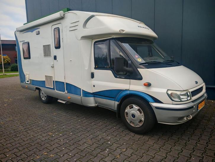 Ford Hobby T600FC 2005, Caravans en Kamperen, Campers, Bedrijf, tot en met 2, Half-integraal, Hobby, Ford, Diesel, Handgeschakeld