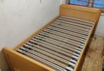 Eenpersoonsbed met lattenbodem 100x200, Ophalen, Eenpersoons, 200 cm, Hout