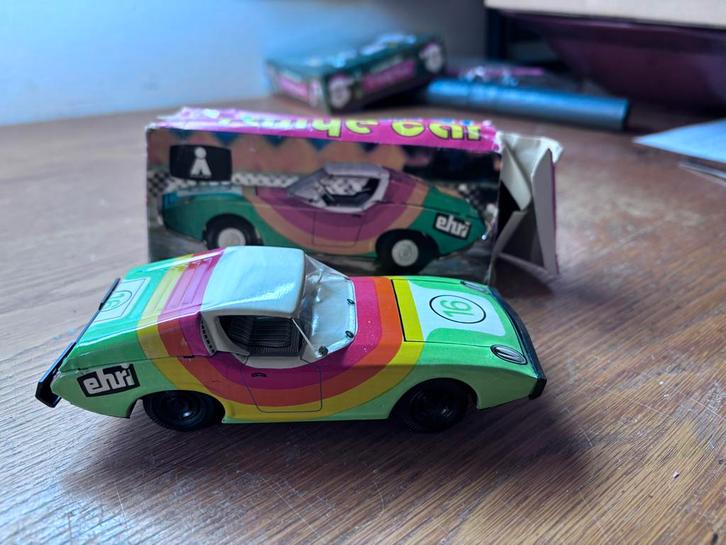 Vintage Blikken Speelgoed Auto + Doos, Antiek en Kunst, Antiek | Speelgoed, Ophalen of Verzenden