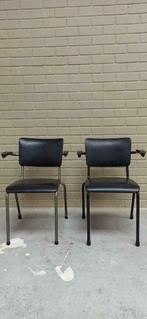 set van 2 vintage industriële stoelen, Ahrend de Cirkel, Huis en Inrichting, Stoelen, Ophalen, Tweedehands, Twee, Tweedehands