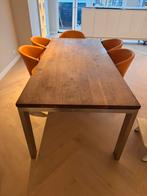 Eetkamertafel (evt met 6 stoelen), Huis en Inrichting, Complete eetkamers, Ophalen, Gebruikt, Modern, 4 tot 6 stoelen