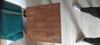 Houten bijzettafel., Huis en Inrichting, Tafels | Bijzettafels, Gebruikt, Vierkant, 55 tot 75 cm, Hout