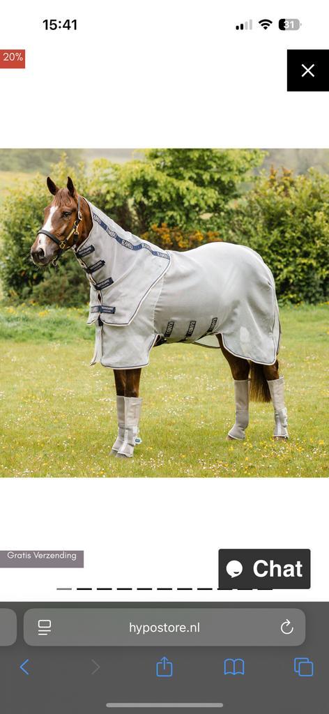 Rambo fly buster (vliegendeken), Dieren en Toebehoren, Paarden en Pony's | Dekens en Dekjes, Zo goed als nieuw, Deken, Ophalen of Verzenden