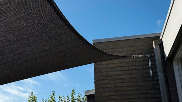 Nesling Coolfit Schaduwdoek + Bevestiging, Tuin en Terras, Schaduwdoeken, Zo goed als nieuw, Ophalen