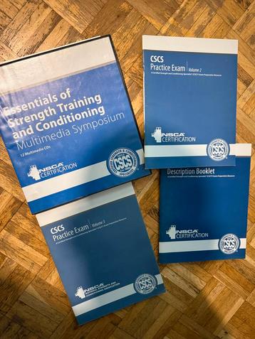 CSCS Examenboeken Strength and Conditioning beschikbaar voor biedingen