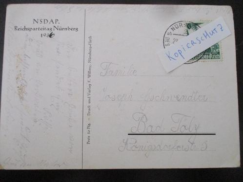 3e Rijk postkaart - Reichsparteitag #1, Postzegels en Munten, Postzegels | Europa | Duitsland, Duitse Keizerrijk, Verzenden