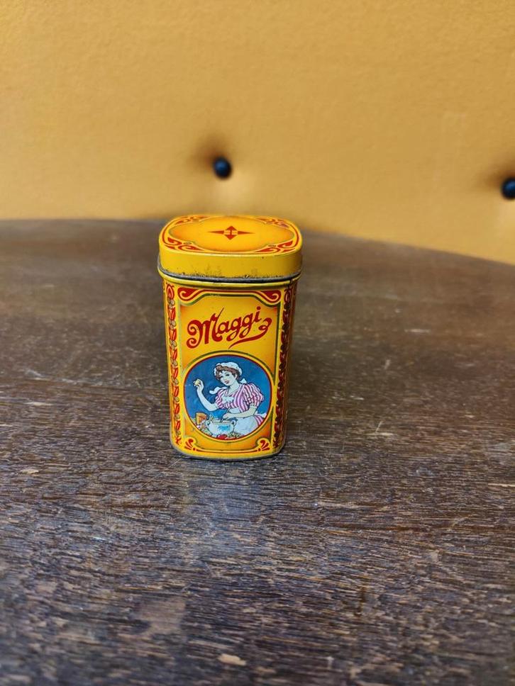 Oude Vintage Maggi Bouillon Blik, Verzamelen, Blikken, Zo goed als nieuw, Overige, Ophalen of Verzenden