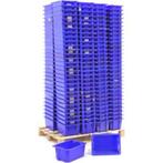 180x stapelbakken - Blauw - Kunststof - Nest en Stapelbaar, Huis en Inrichting, Ophalen, Kunststof, Gebruikt, Mand
