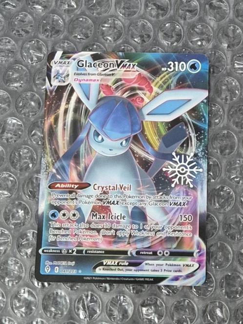 Glaceon VMAX 041/203 Snowflake Stamp Advent Holiday Calendar, Hobby en Vrije tijd, Verzamelkaartspellen | Pokémon, Zo goed als nieuw