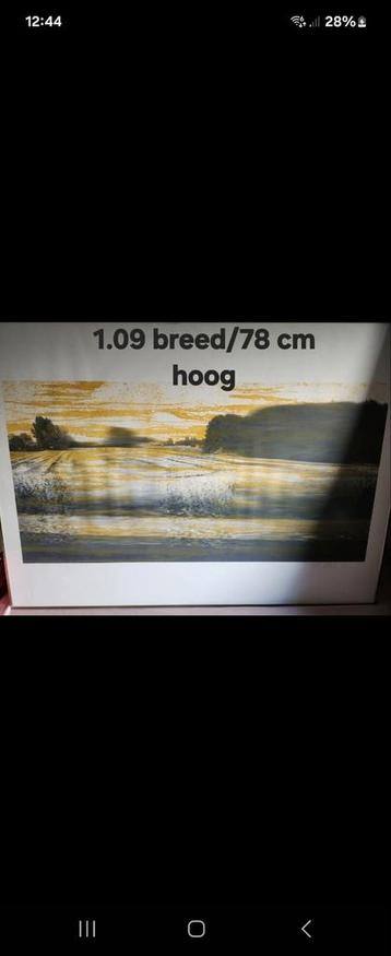 Schilderij Landschap - 109x78 cm beschikbaar voor biedingen