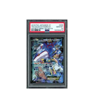 Pokemon 1st Ed Kyogre EX Double Crisis Full Art #006 PSA 10 beschikbaar voor biedingen