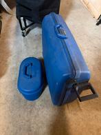 Hardcase koffer en beautycase Samsonite blauw, Gebruikt, 20 tot 30 cm, Blauw, 60 tot 80 cm