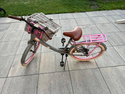 Meisjesfiets 22 inch – Type Daisy met standaard en mandje, Fietsen en Brommers, Fietsen | Meisjes, Gebruikt, 22 inch, Ophalen